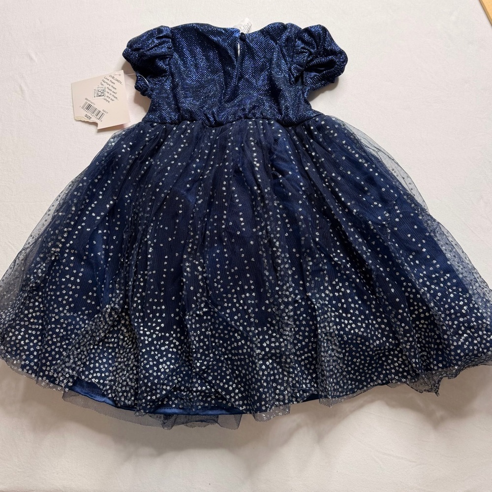 NWT Blueberi Boulevard Girls Sparkle Tulle Dress Shimmer Festival Dark Fairy 2T - Picture 4 of 9
